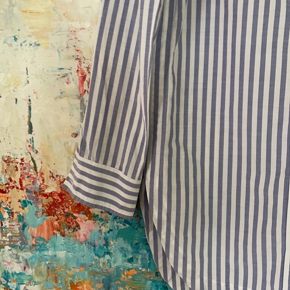 ATHLETA Blue & White Stripe Tunic Top Sz XXS EC! - Picture 3 of 9